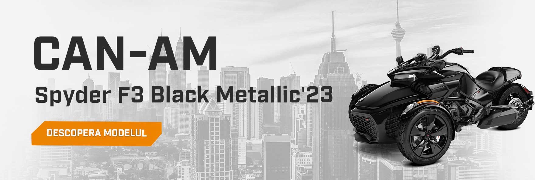 Can-Am Spyder F3 Steel Black Metallic '23