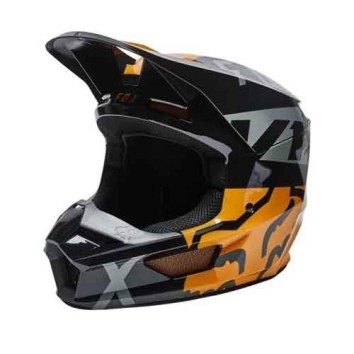 FOX V1 SKEW HELMET, ECE [BLK/GLD]